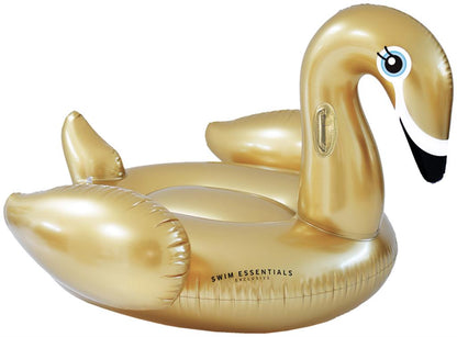 Cisne hinchable dorado XXL 