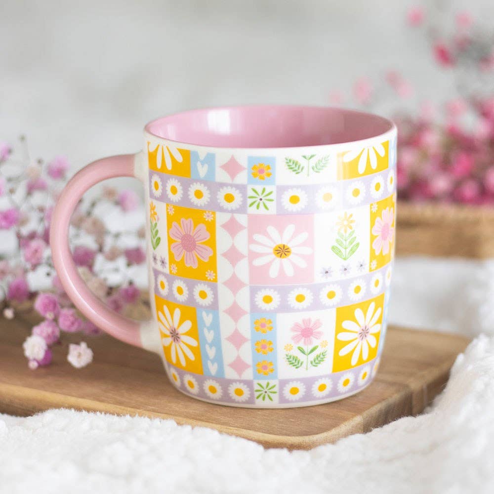 Floral Patchwork Mug