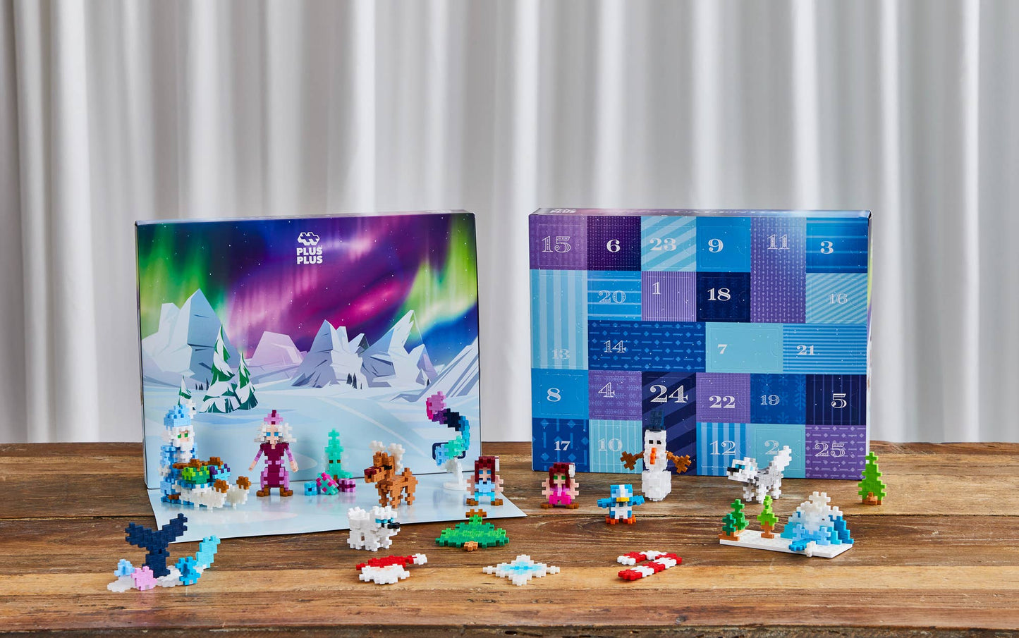 Calendario de Adviento PLUS PLUS "Auroras boreales" 600 páginas