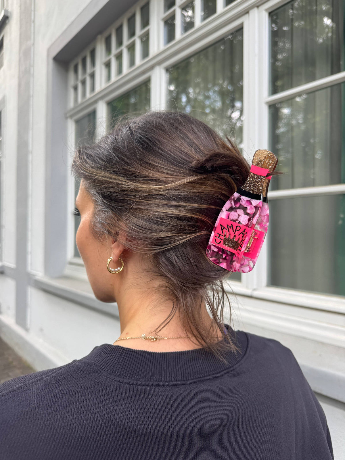 Pince à Cheveux Champagne Rosé