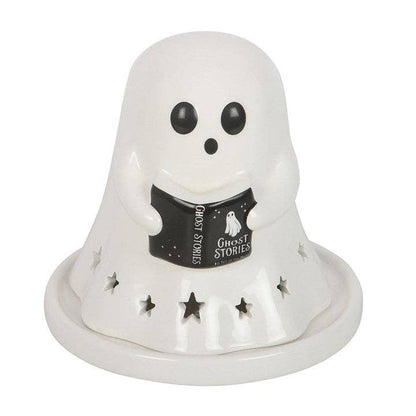 Support pour chauffe‑plat et cônes d’encens Halloween « Histoires de fantômes »