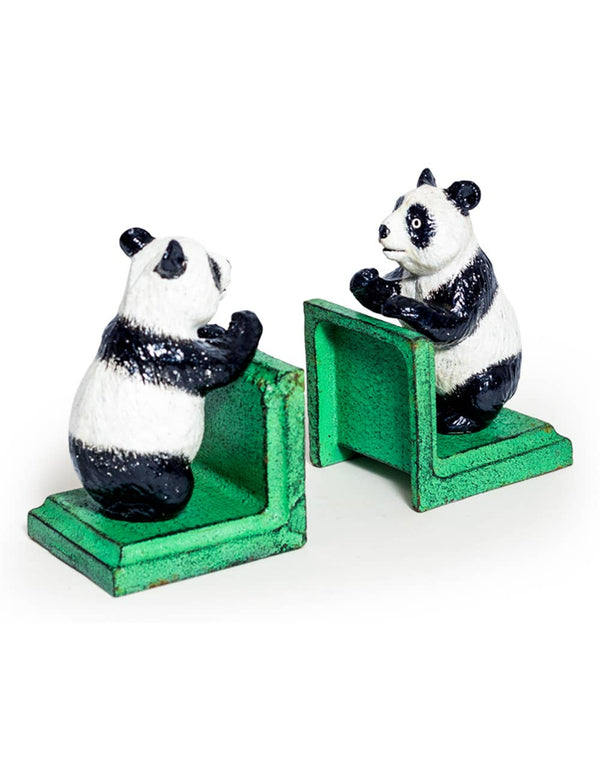 Par de suportes para livros em forma de panda