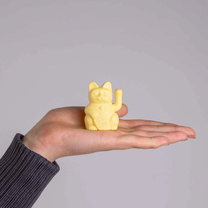 Mini Chat Chanceux Solaire Jaune