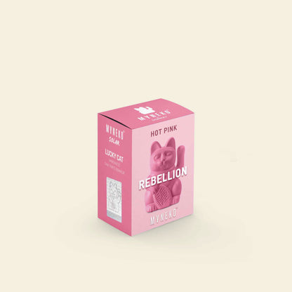 Mini Chat Chanceux Solaire Rose Chaud « Kiro »