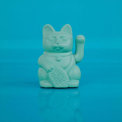 Mini Chat Chanceux Solaire Turquoise « Miko »