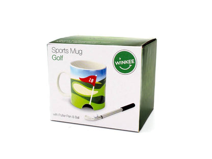 Golfmok met golfclub en balpen