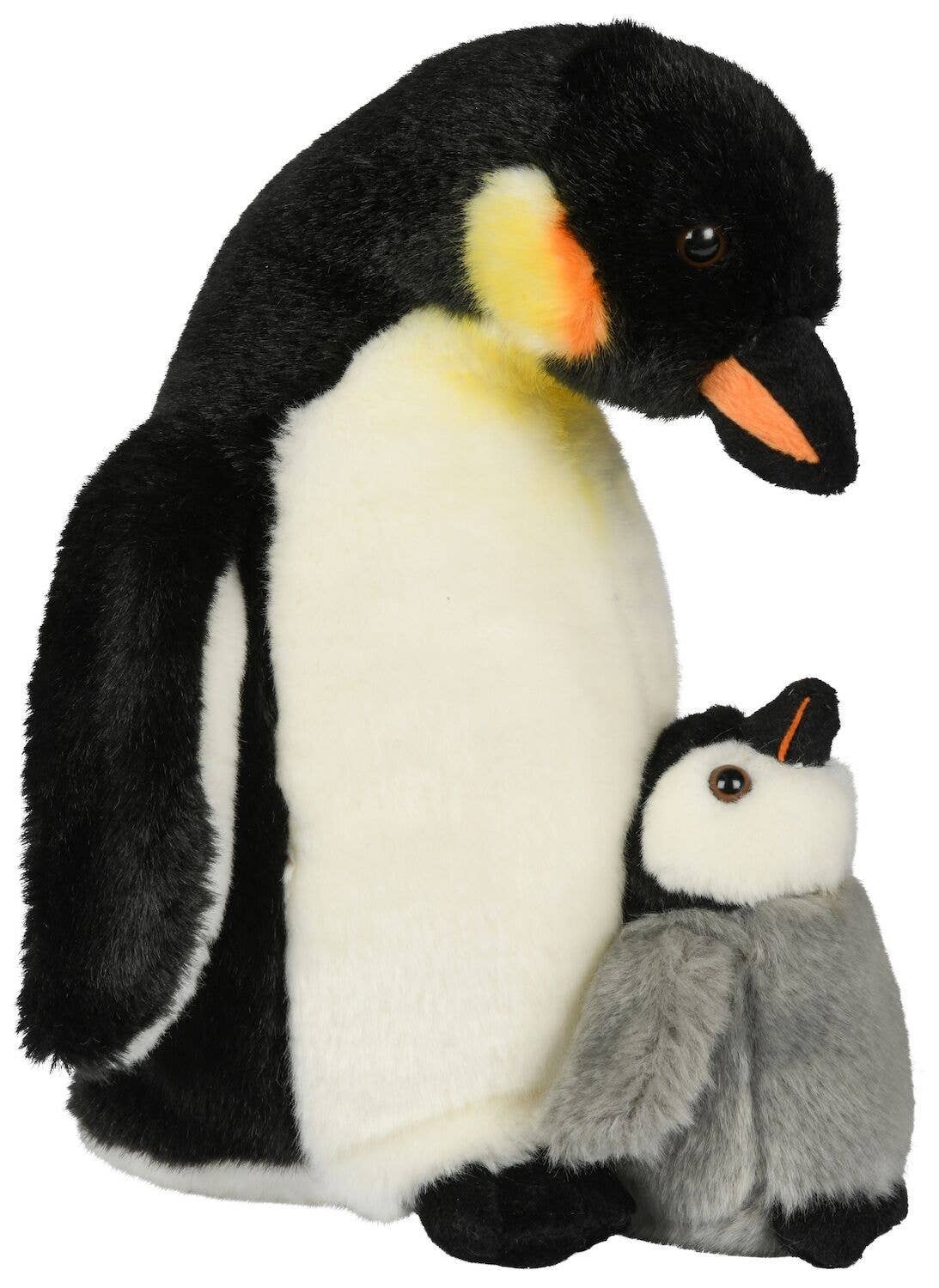 Pingüino emperador con cría - 26 cm (altura) - peluche
