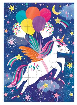 Puzzle Anniversaire Licorne 12p