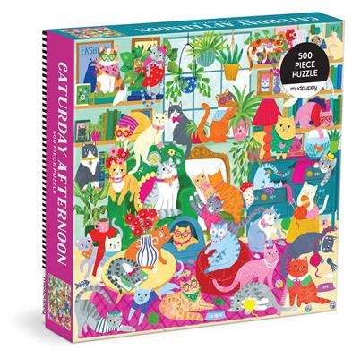 Rompecabezas Tarde de Sábado de Gatos 500 peniques