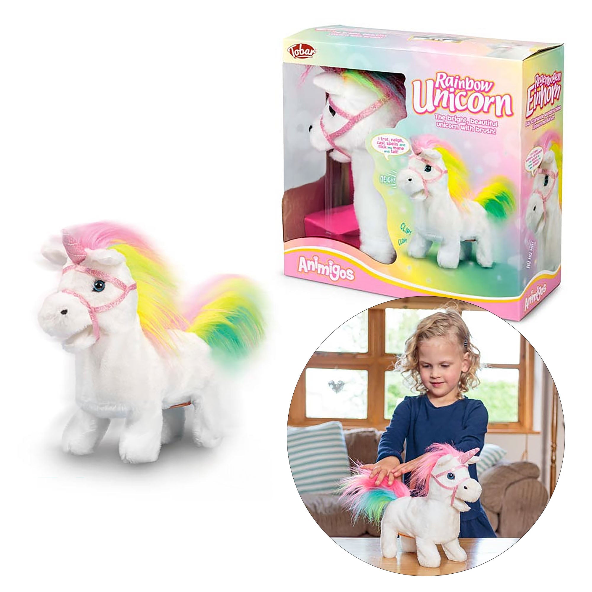 ANIMIGOS LICORNE ARC-EN-CIEL