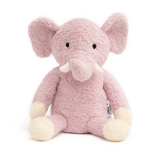 XL Organic Teddy Bear Plush Toy – Light Purple Elephant