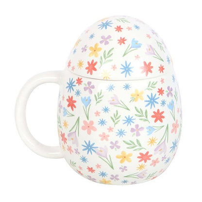 Mug œuf de Pâques à imprimé floral printanier