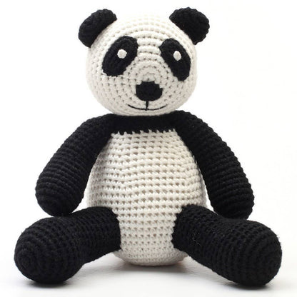 Peluche de ganchillo - Panda negro