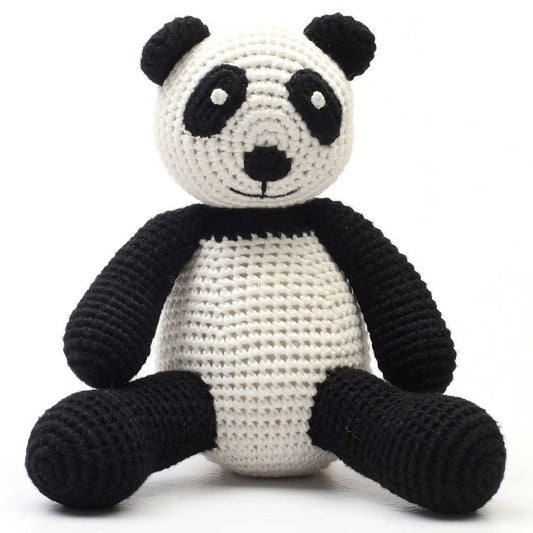 Peluche de ganchillo - Panda negro