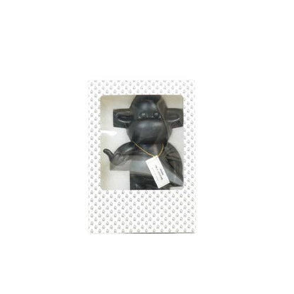 Ornement - Figurine Singe Hang Loose 'La Légende' - Polyrésine - Noir - 20,5x13,5x35cm