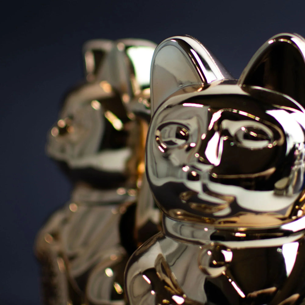 Shiny Platinum Lucky Cat - Cosmic Edition