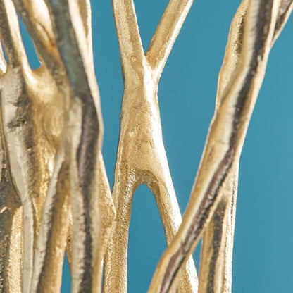 Candeliere Roots, alluminio dorato, 25 x 22 x 63,5 cm