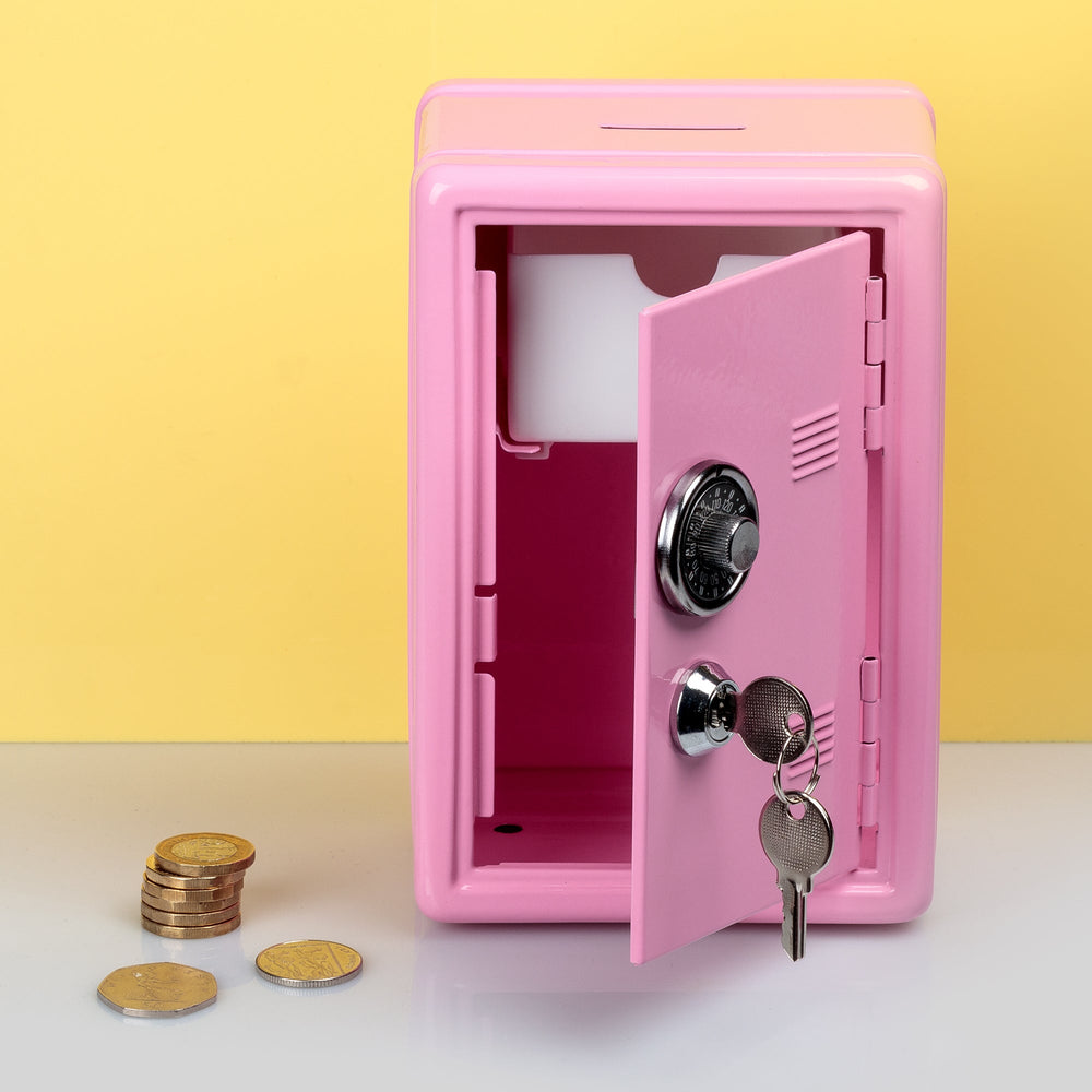 Tirelire Casier Métallique Rose