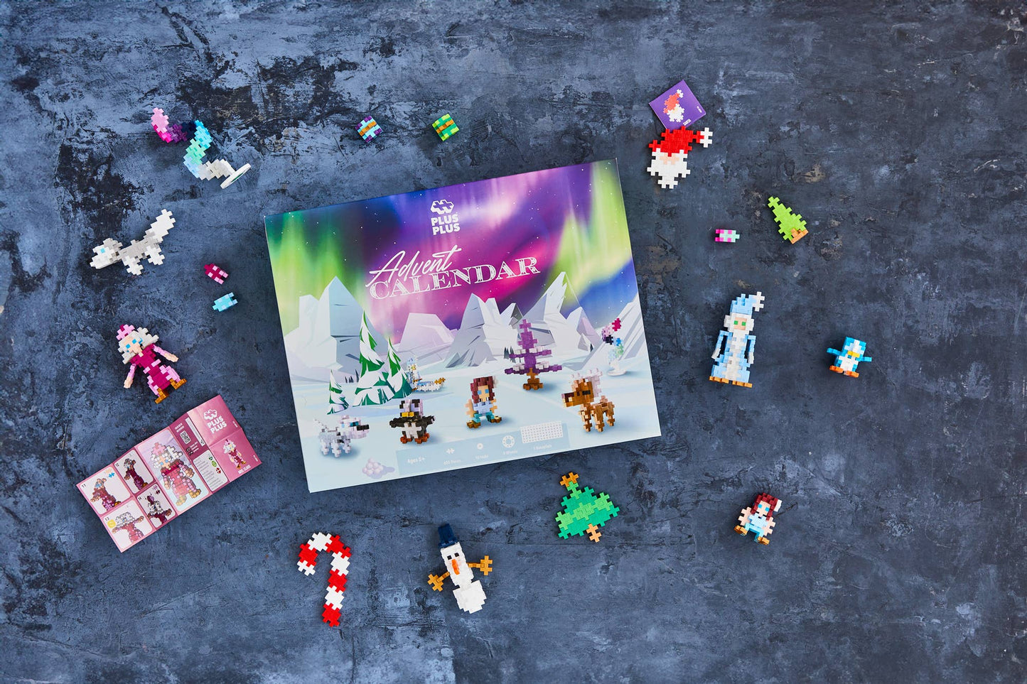 Calendario de Adviento PLUS PLUS "Auroras boreales" 600 páginas