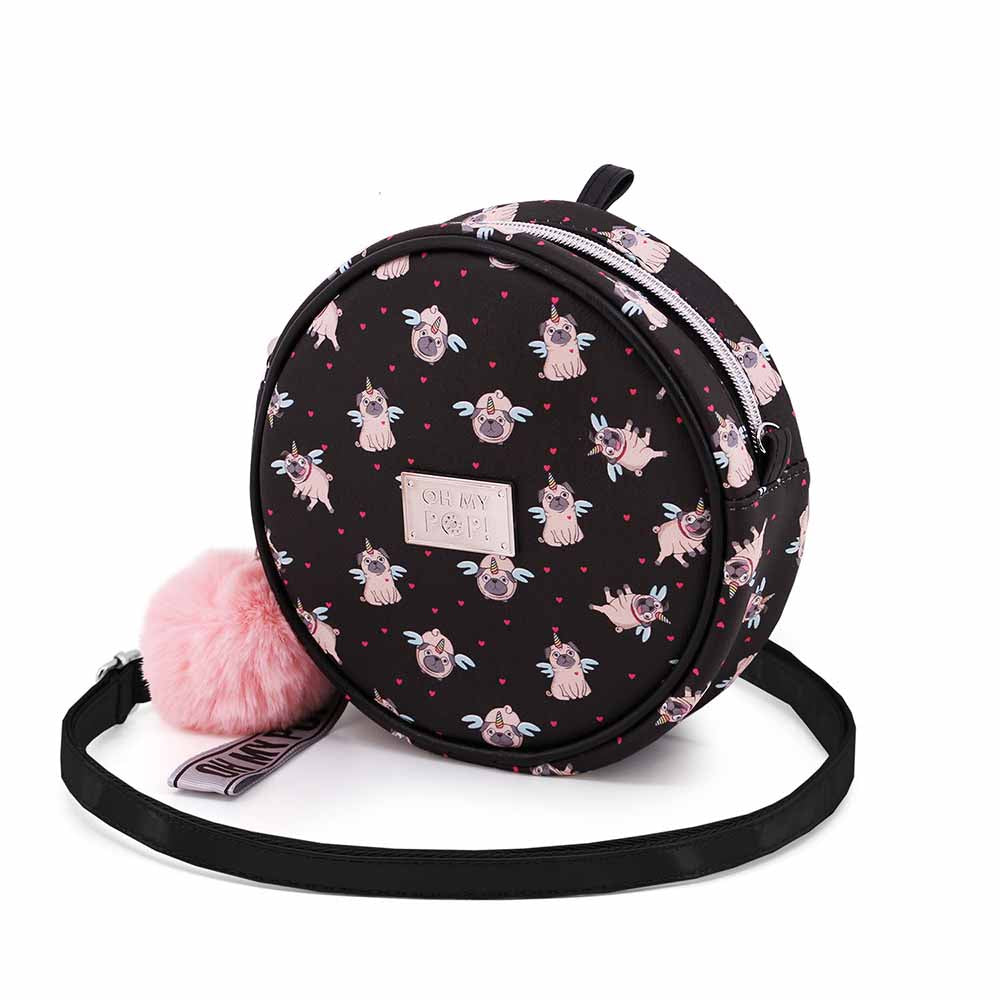 Sac à Bandoulière Rond Oh My Pop! « Pug »