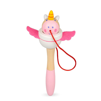 WOODEN UNICORN AND DRAGON CUP AND BALL - TESCO