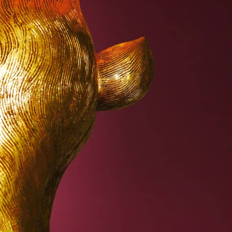 Lampadaire Hiding Rabbit®, Or/Noir, H.115 cm