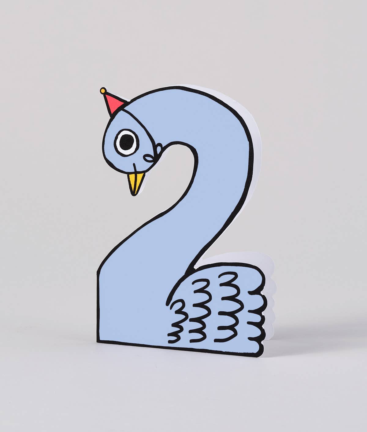 Carte d'anniversaire Cygne 2ans