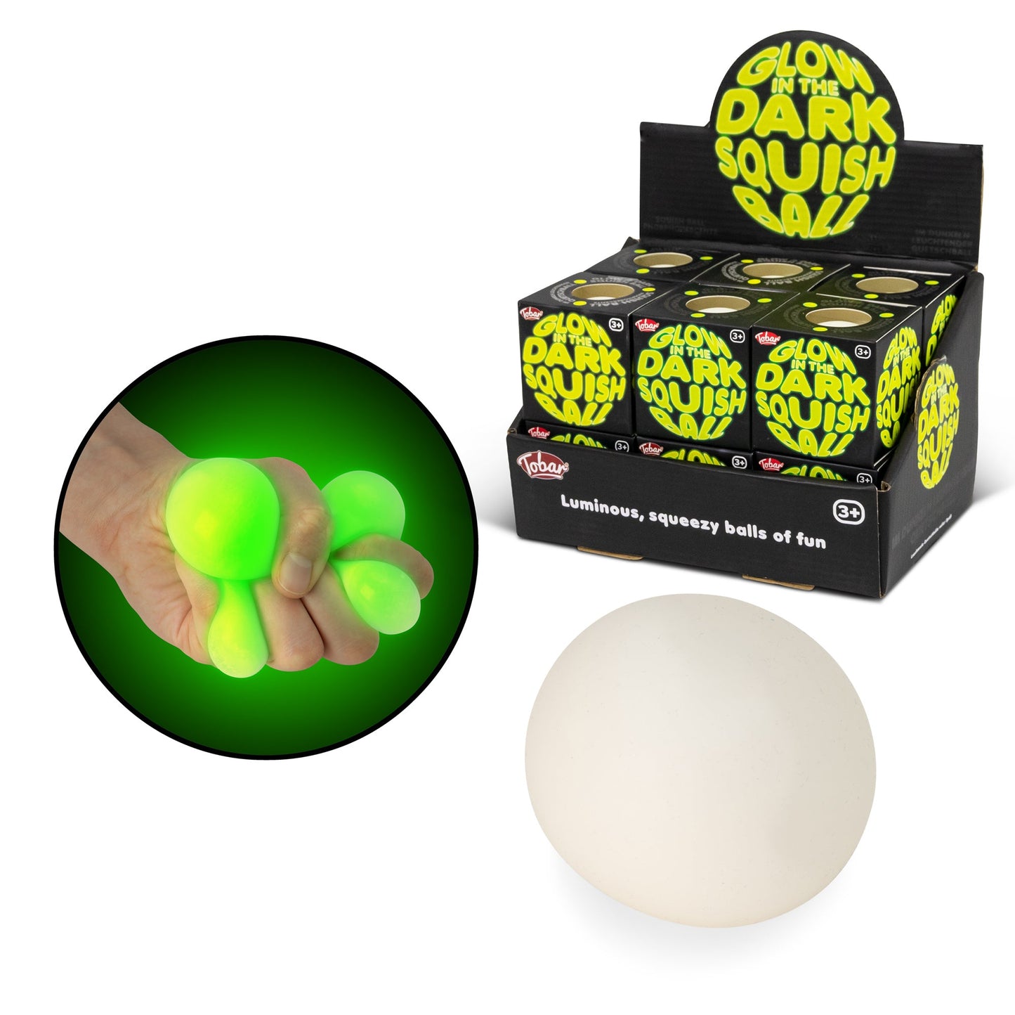 SCRUNCHEMS BALLE BRILLANTE DANS LE NOIR