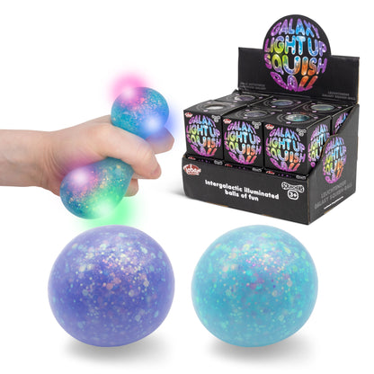 SCRUNCHEMS GALAXY LIGHT-UP SQUISH BALL