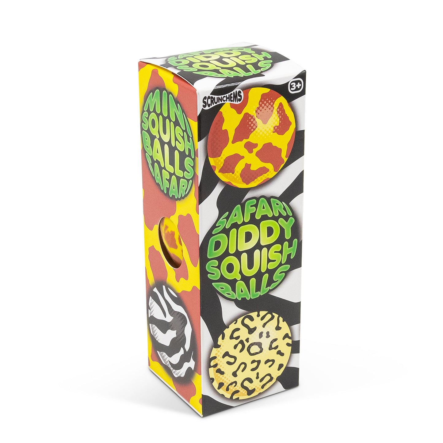 Balles Squish Scrunchems Safari Diddy - Paquet de 3