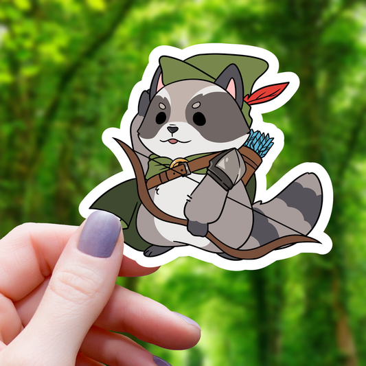 Raccoon Ranger TTRPG Sticker