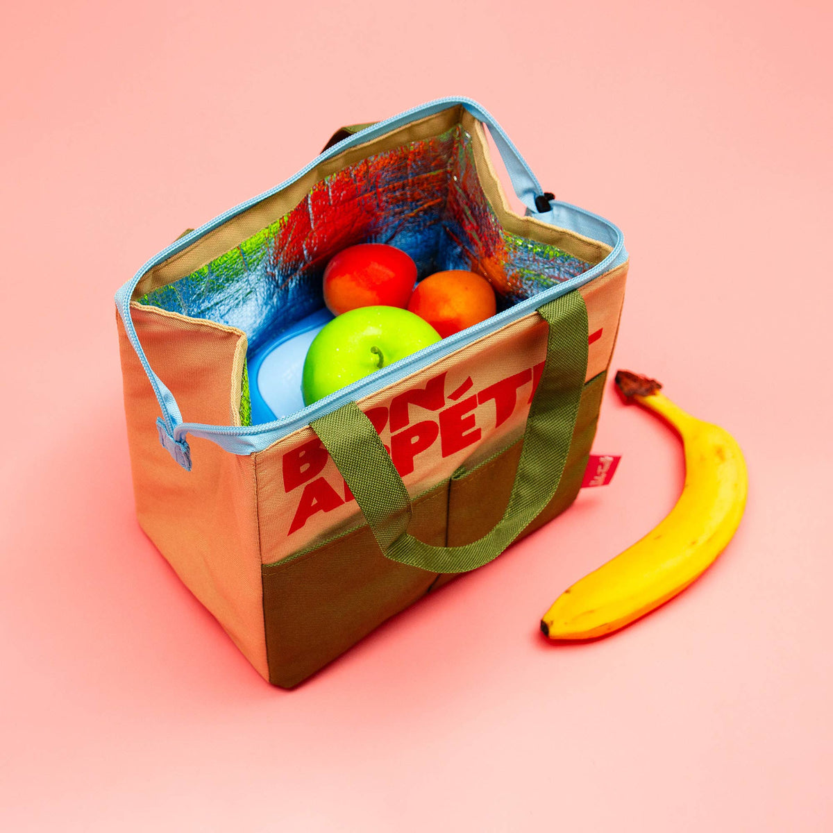 Geïsoleerde tas "Bon Appétit" - Groen