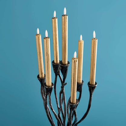 Roots Candlestick Black, Aluminum, 25 x 22 x 63.5 cm
