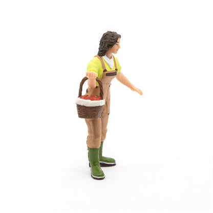 Farmer's wife with a basket figurine