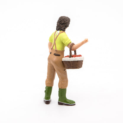 Farmer's wife with a basket figurine