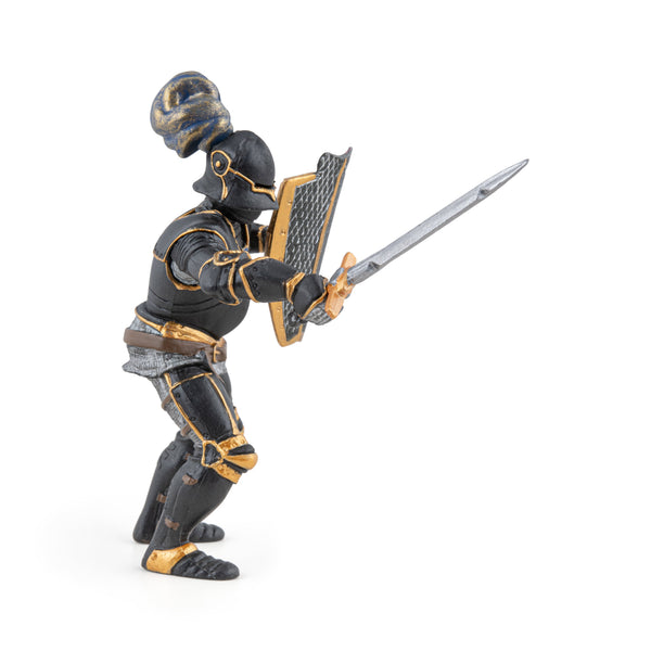 Figurine Chevalier en armure noire Papo - personnage médiéval