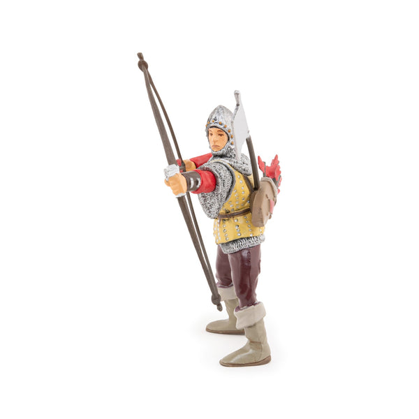 Figurine Archer rouge Papo - personnage médiéval