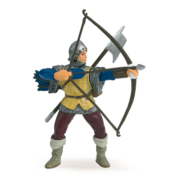 Figurine Archer bleu Papo - personnage médiéval