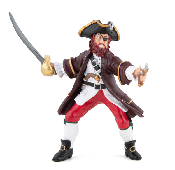 Figurine Barberousse rouge Papo - personnage pirate