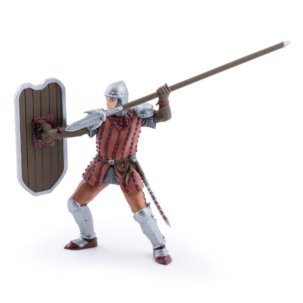 Figurine Chevalier au javelot Papo - personnage médiéval