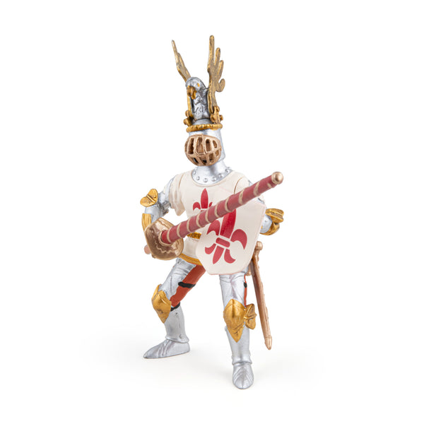 Figurine Chevalier blanc fleur de lys Papo - personnage médiéval