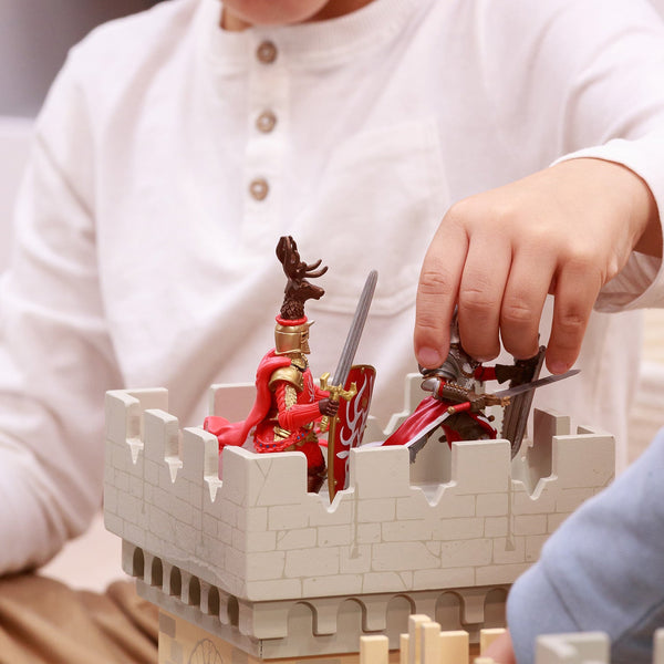 Figurine Maître des armes cimier cerf Papo - personnage médiéval