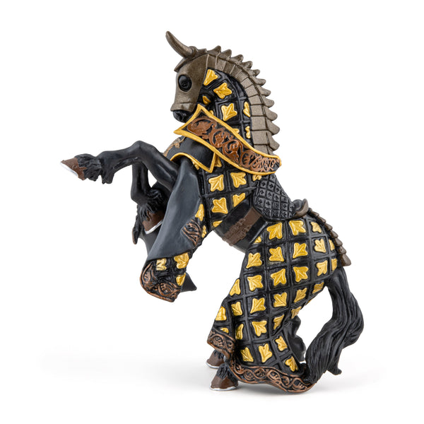 Figurine Cheval du Maître des armes cimier taureau Papo - personnage médiéval