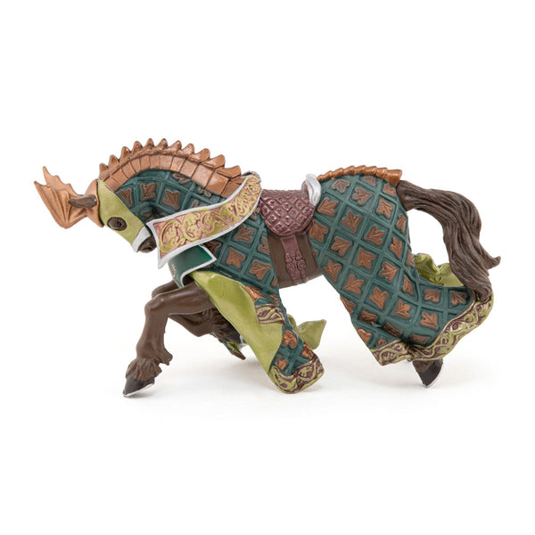 Figurine Cheval du Maître des armes cimier dragon Papo - personnage médiéval