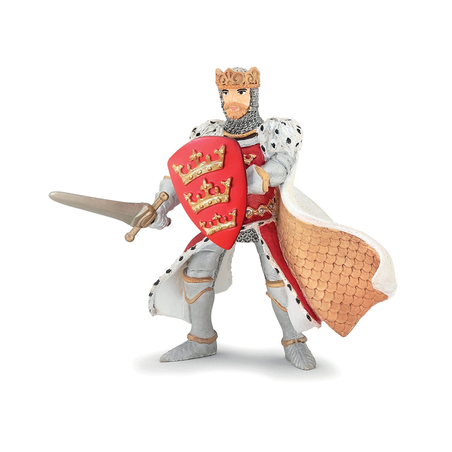 Figurine Roi Arthur rouge