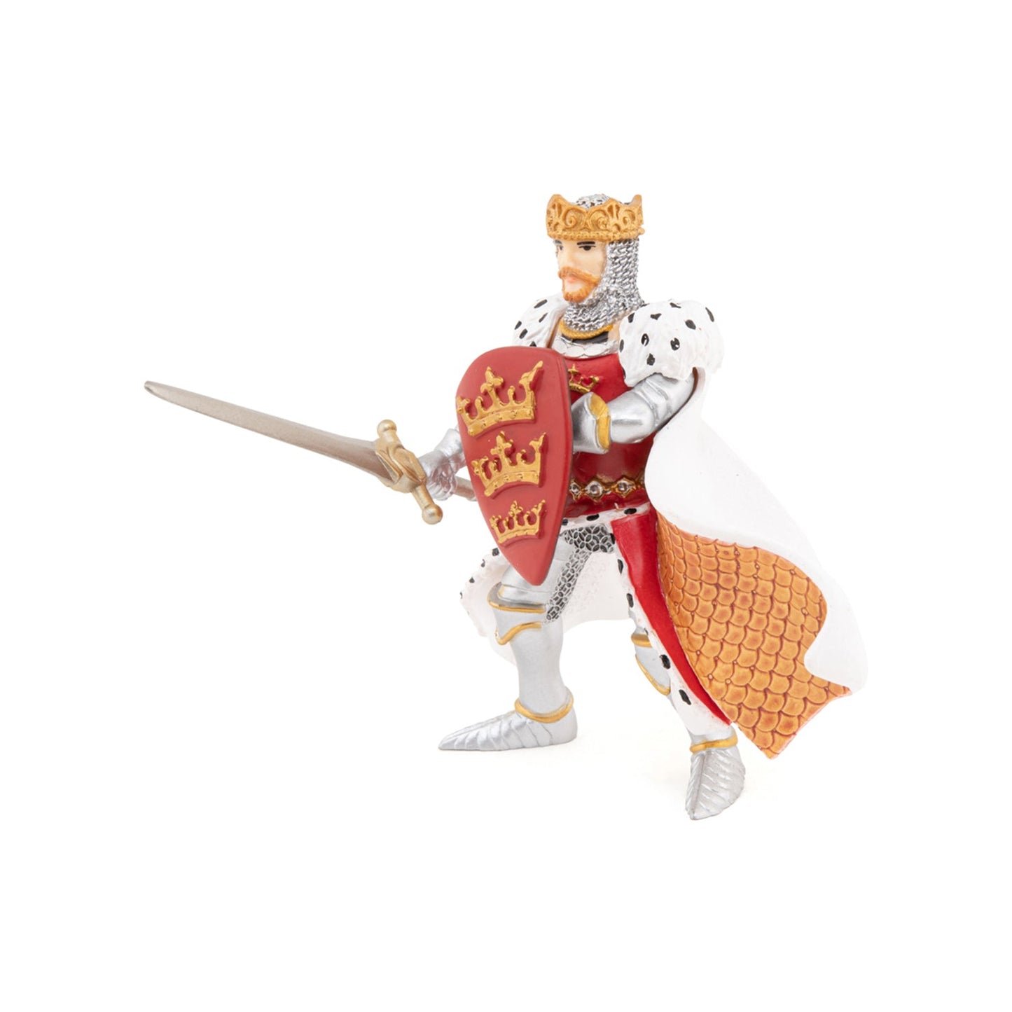 Figurine Roi Arthur rouge