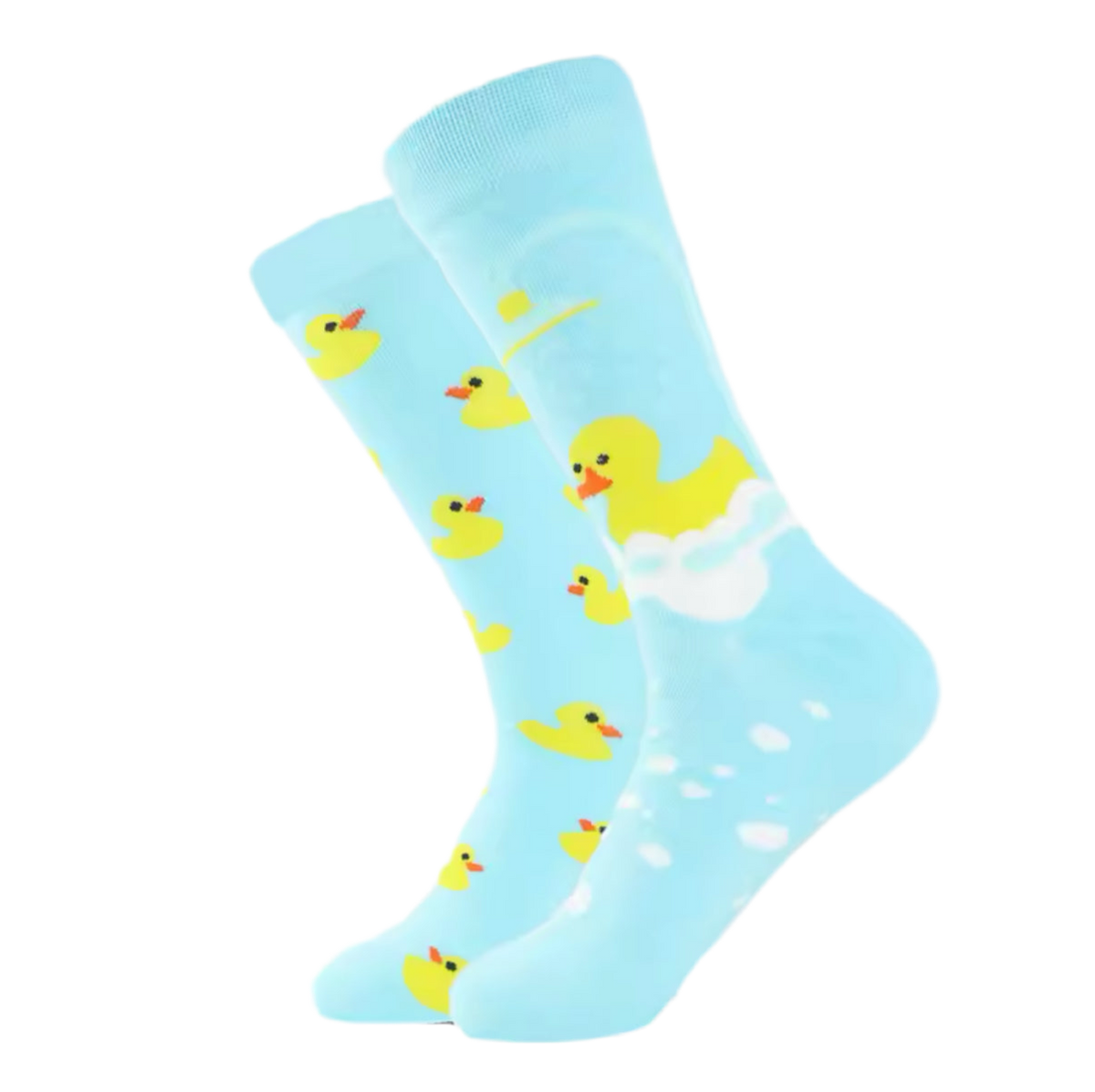 Calcetines de goma de pato desiguales