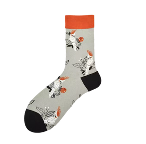Chaussettes Grises Cacatoès