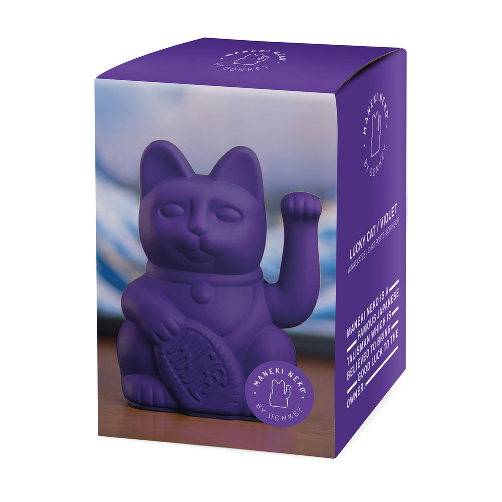 Gatto viola fortunato