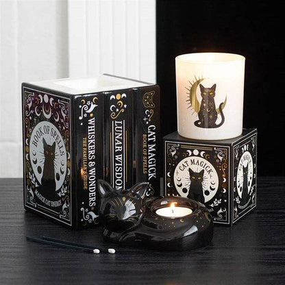 Black Cat Spell Book Tart and Oil Burner